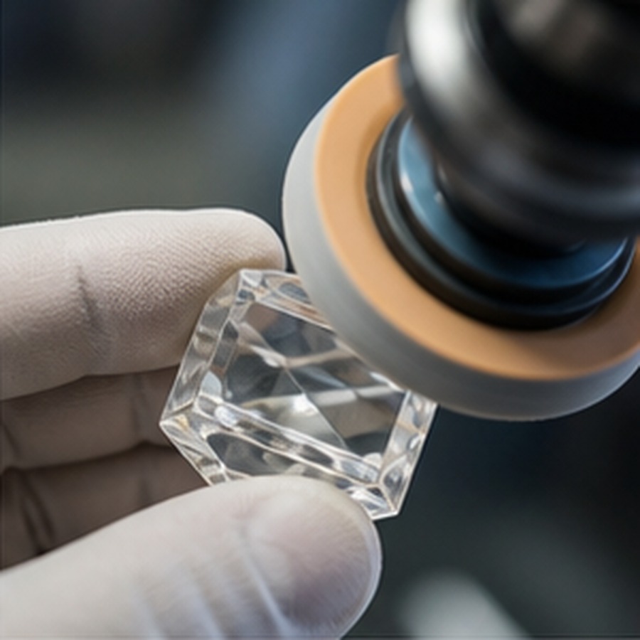 Crystal Cutting and Edge Polishing